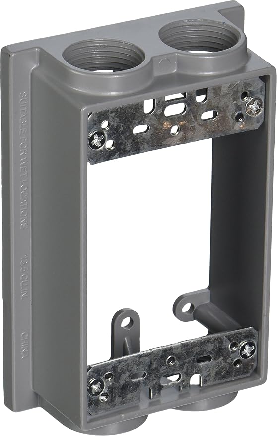 TayMac SE475S Weatherproof Box Extension, 3/4-Inch Outlets by TayMac
