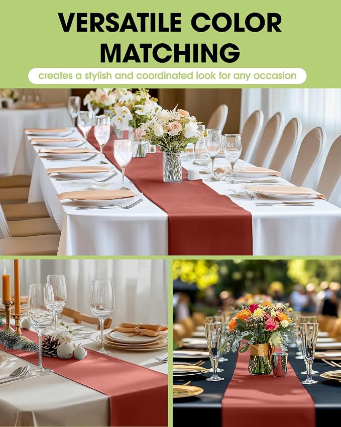Pureegg Terracotta Plastic Table Runners - Image 2