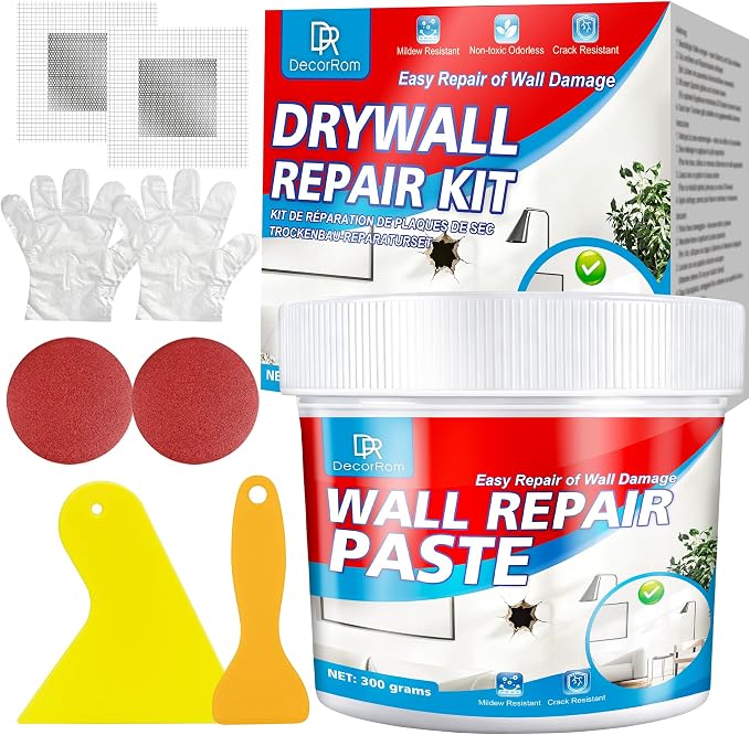 Drywall Repair Kit, 10.6oz Drywall Hole Patch Repair Kit Wall Patch Repair | by DecorRom