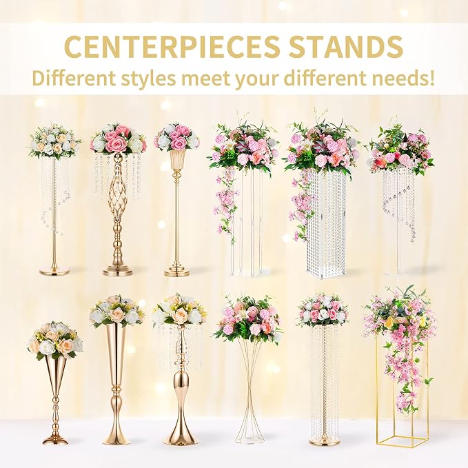 NUPTIO Silver Vases for Centerpieces Wedding - Image 7
