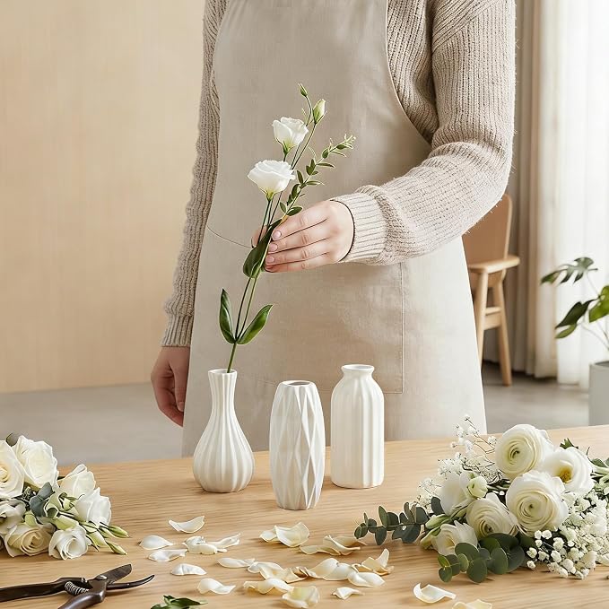 BEAHOT Ceramic Bud Vase Set of 12 - Image 4