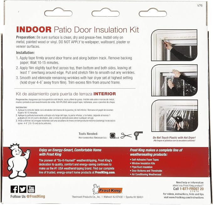 Frost King V76H Shrink Window Kit 84-Inch by 110-Inch - Image 3