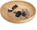 Hipiwe Rattan Key Basket Bowl for Entryway Table, 11.8" Large Wicker Tray | by Hipiwe