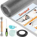 Secopad Window Screen & Screen Door Mesh Repair Kit, 48 in x 118 in, Tearproof by Secopad