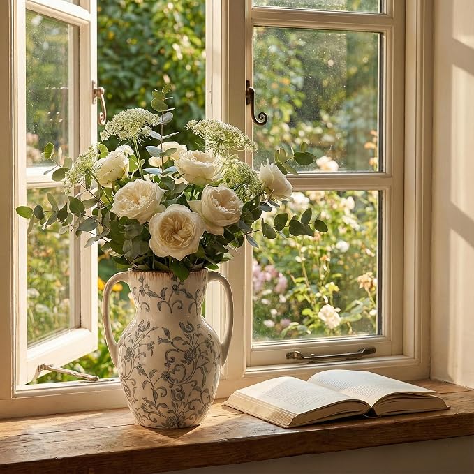 Emotionally Grounded Vase, Vaseking Large Ceramic Rustic Vase - Image 6