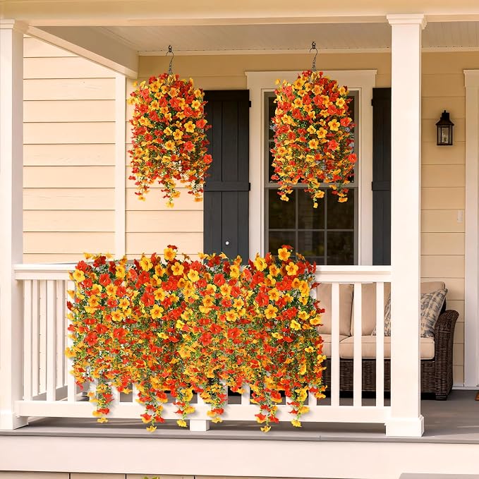 INQCMY Artificial Fake Flowers Plants - Image 4
