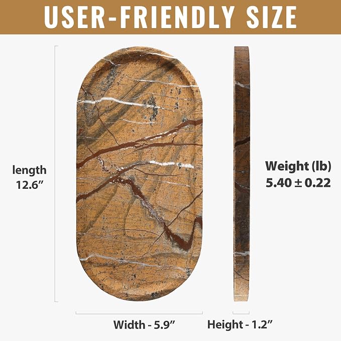 Indian Natural Marble Decorative Tray, Catchall - Image 2