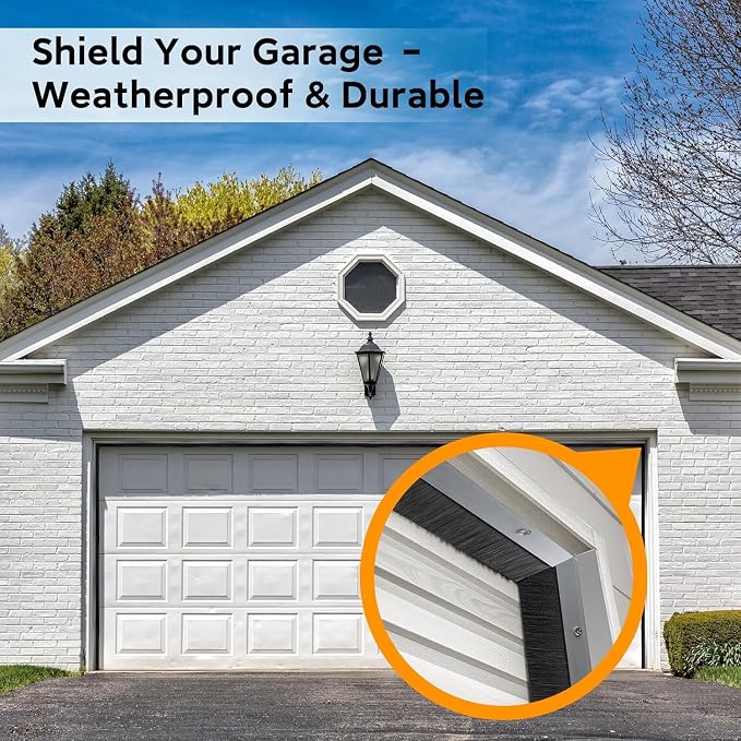 5 Sets Retsun Garage Door Brush Sweep, Extra Wide Bristles - Image 7