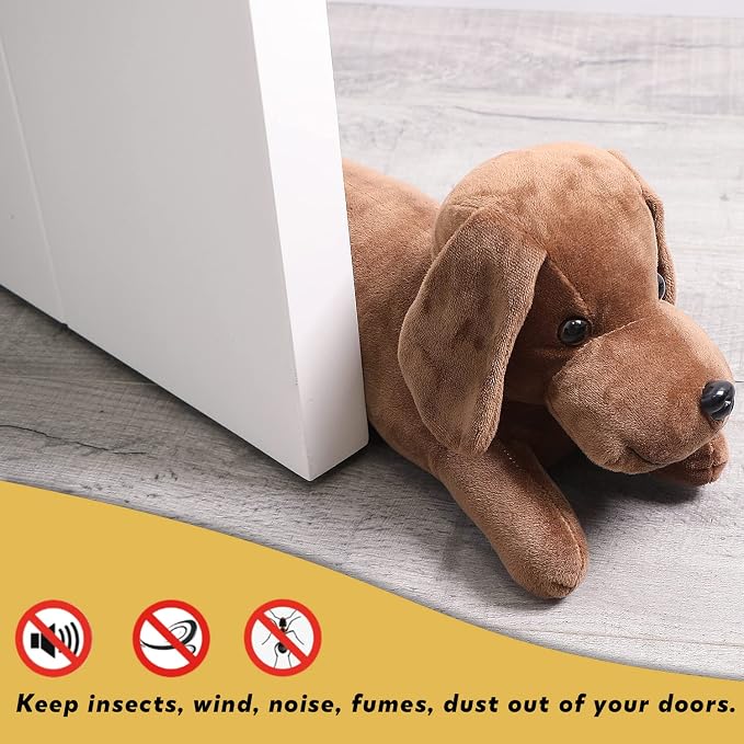 Dog Under Door Draft Stopper Heavy Duty, 3LB 36 Inch Decorative Fabric Door - Image 3