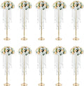 NUPTIO Tall Gold Centerpiece for Table, for Flowers Arrangement, Anniversary by Nuptio