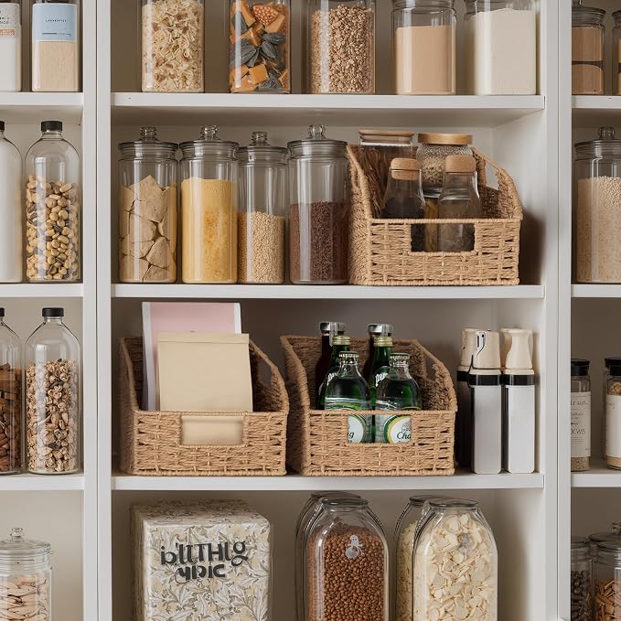 StorageWorks Wicker Baskets for Organizing, Book Baskets, Wicker Storage - Image 5