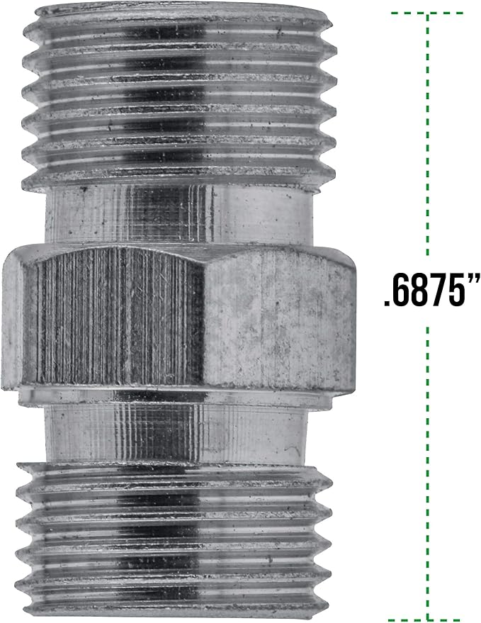 Master Airbrush Brand 1/8" BSP Male to 1/8" BSP Male Fitting Conversion Adapter - Image 3