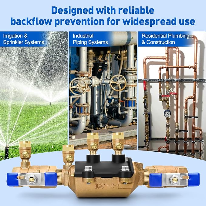 34-350 3/4" 350 Double Check Backflow Preventer | 3/4 inch Double Check Valve - Image 2