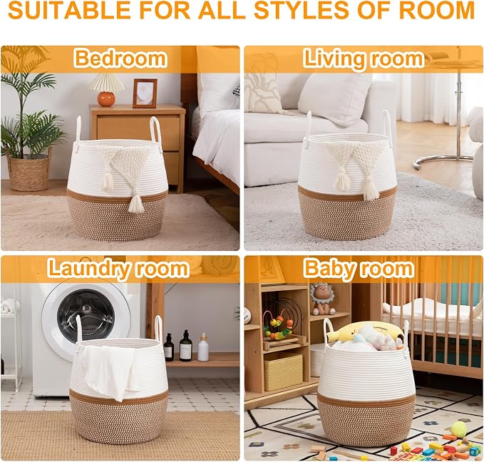 OIAHOMY 60L Blanket Basket - Image 4