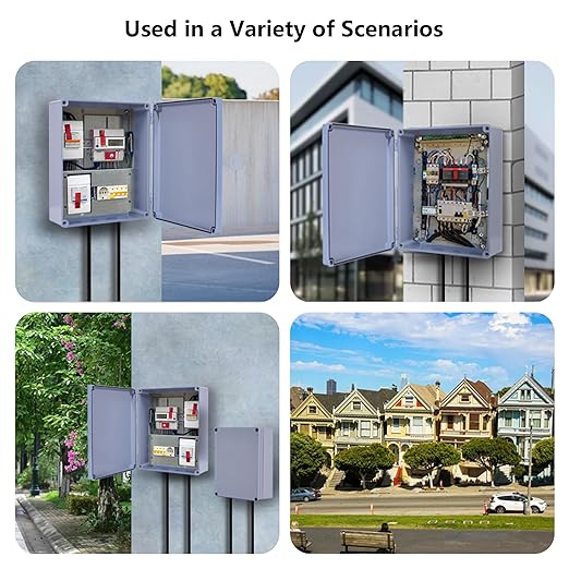 12" x 10" x 4" ABS Plastic Dustproof Waterproof Box IP65 Junction Boxes Project - Image 7