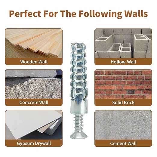 70 Packs Heavy Duty Hollow Wall Anchors - Image 5