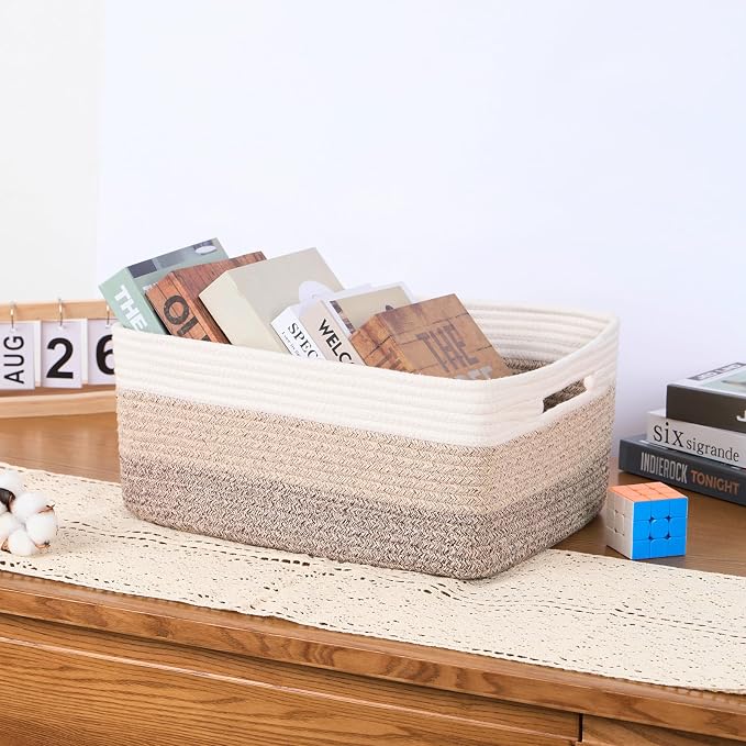 MiniArk Large Storage Baskets for Organizing, Baby Nursery, Toy Bins Box - Image 5