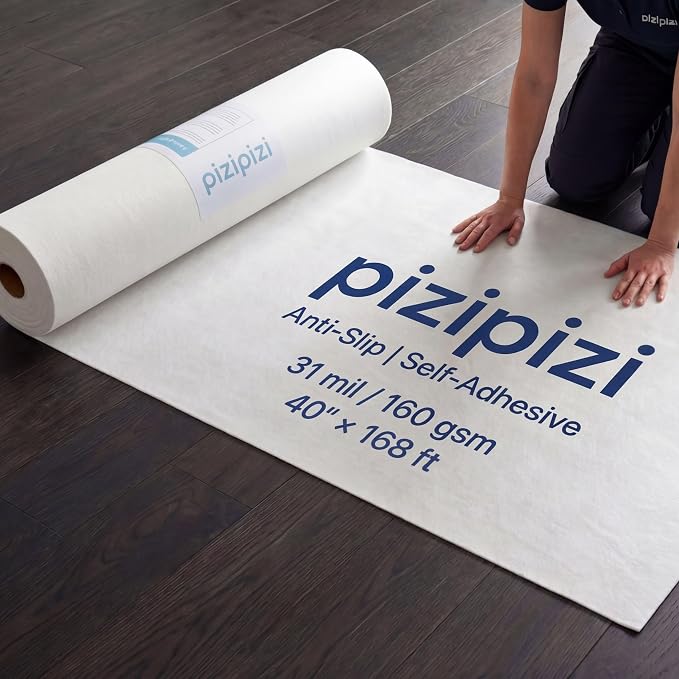 40"x168' Temporary Floor Protection, Self-Adhesive Floor Covering, 560 sqft by PremiumFloorProtection