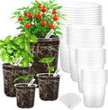 36 Pcs 6/5/4/3.5 In Clear Nursery Plant Pots by WandaQueen