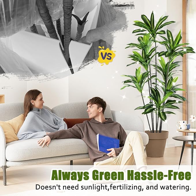 Dracaena Artificial Plant Indoor 6FT - Image 6