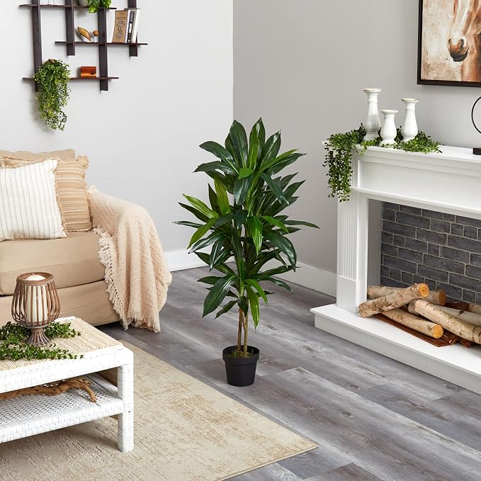 Nearly Natural 48 in Artificial Dracaena Real Touch Plant - Image 8