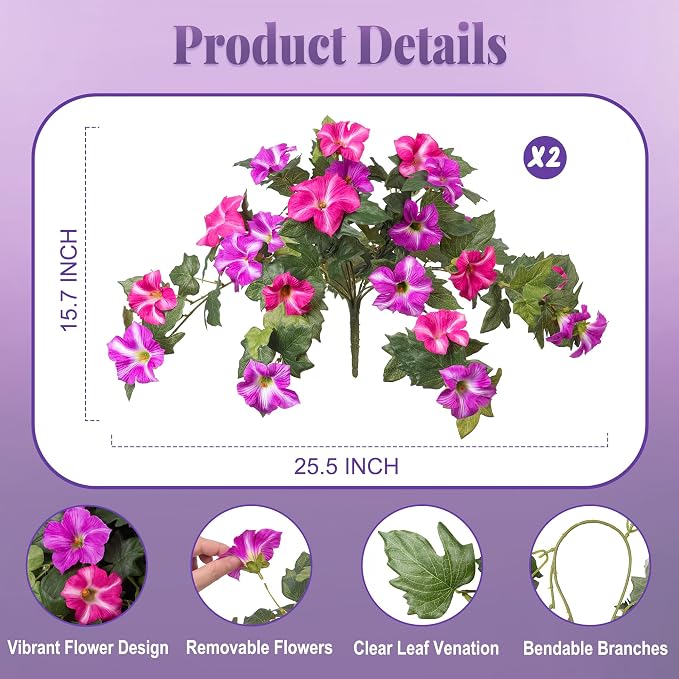 Artificial Fake Flowers Plants for Outdoor Decoration - Image 2