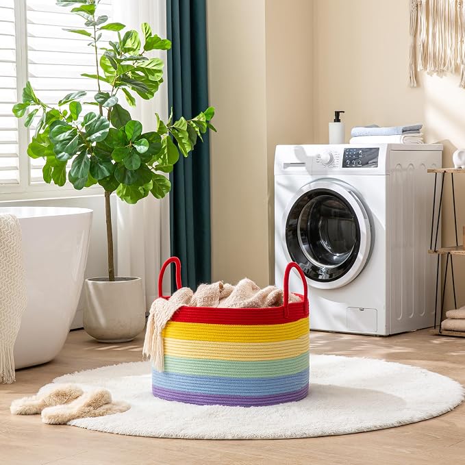 KAKAMAY Large Blanket Basket - Image 4