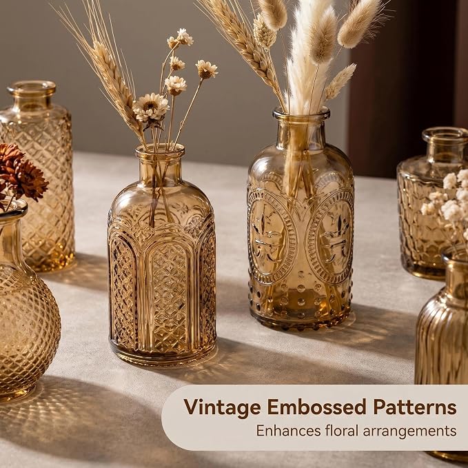 Mini Bud Vases Centerpieces for Tables, for Flowers, Small Flower Vases - Image 3