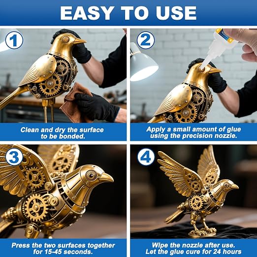 Super Glue for Metal 100g, Fast-Drying Super Glue for DIY Crafts, Wood and - Image 6