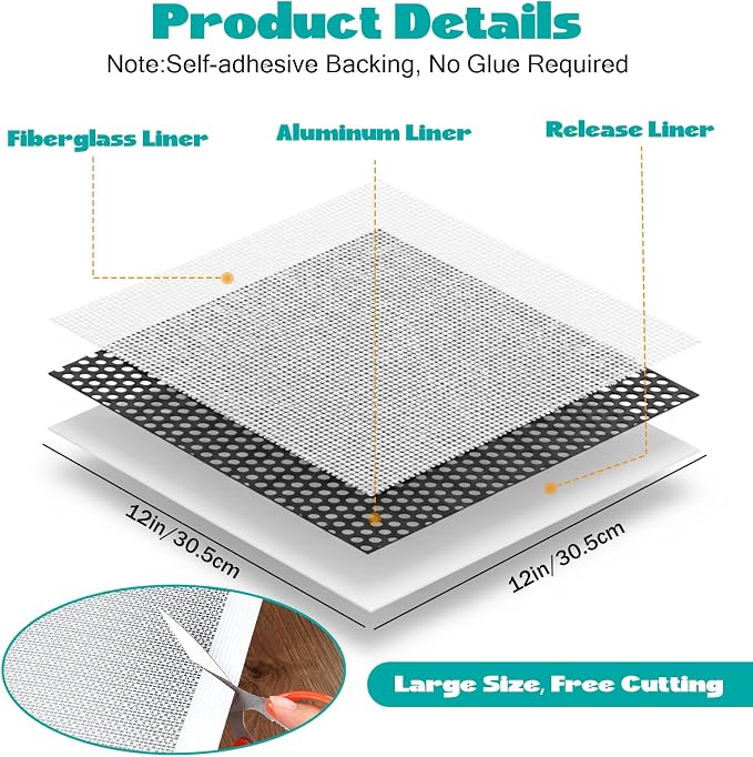 3Pcs Drywall Repair Kit Large Hole, 12 x 12in Self-Adhesive Drywall Patch | - Image 2