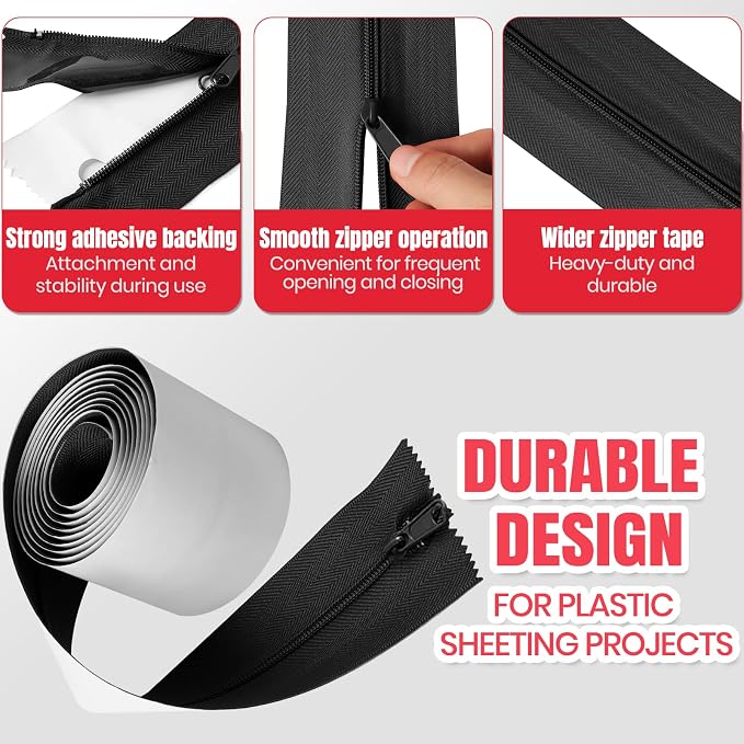 CALPALMY Heavy-Duty Dust Protector Zipper - Image 3