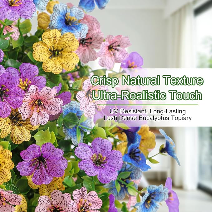 Alupssuc 2Pcs 20" Artificial Topiary Ball Flowers - Image 3