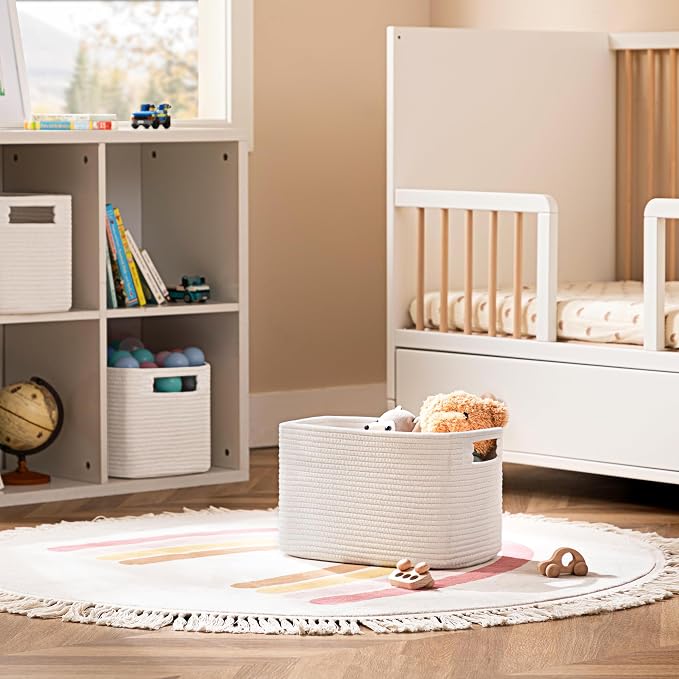 4 Pack Storage Baskets for Organizing, Shelf Baskets - Image 5