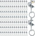100Pack 1/4" x 20 Beam Clamps Steel Small C Clamp by AOKLIT