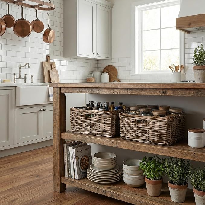 StorageWorks Pantry Baskets, Willow Storage Baskets - Image 6