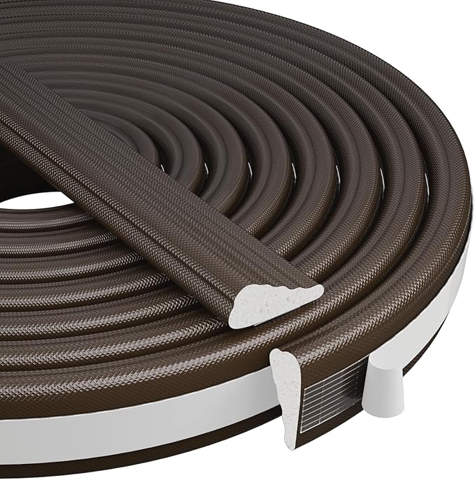 Kneelisa 196” Wedge-Shape Foam Window Weather Stripping Door Seal | by KNEELISA