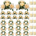Yunlly 12 Pcs Rose Candle Rings by Yunlly
