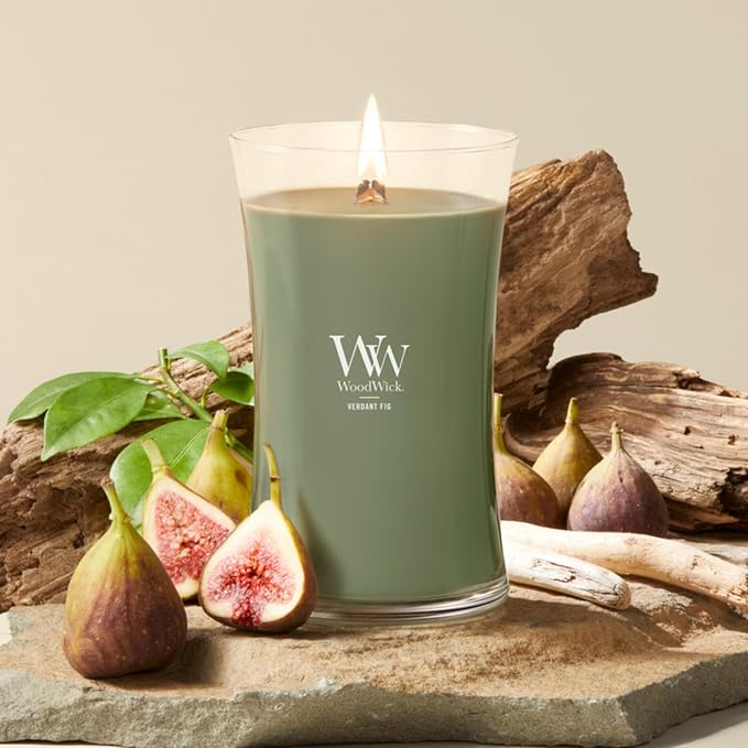 Woodwick Verdant Fig Large Hourglass Candle - Image 2