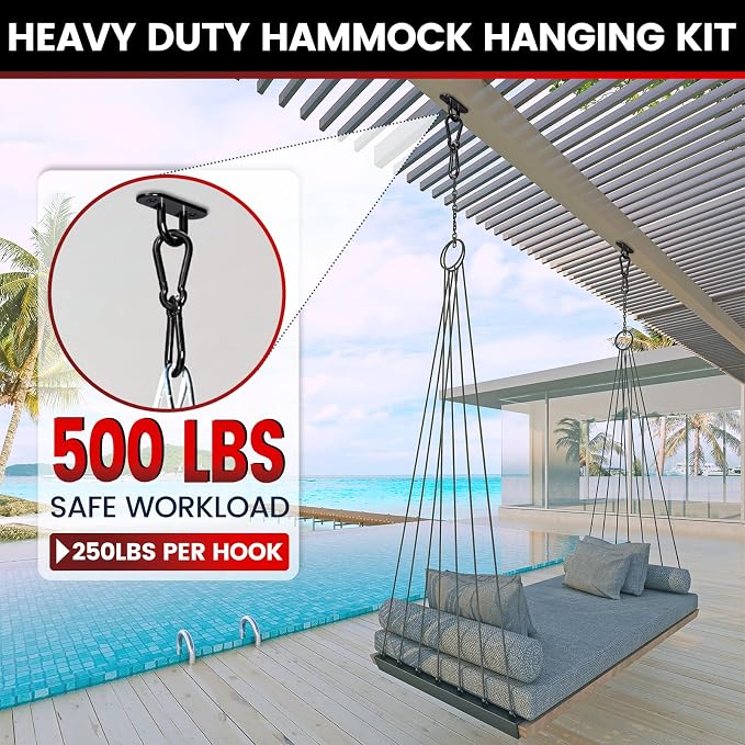 304 Stainless Steel Pad Eye Snap Hook, M5 Ceiling Hook 500Lb, Yoga Gym Equipment - Image 3