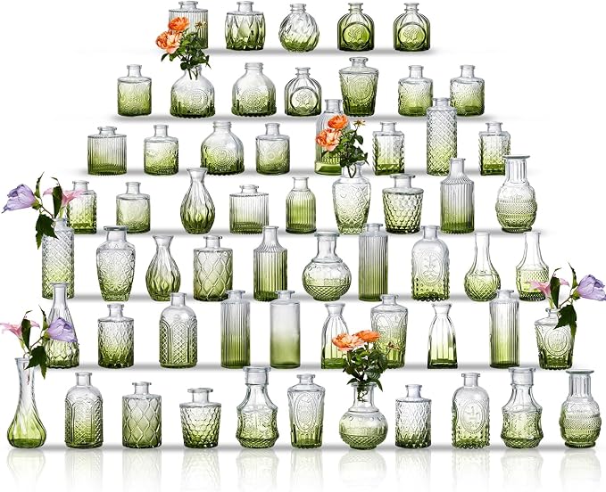 Glass Bud Vase Set of 60 by Ulodimi