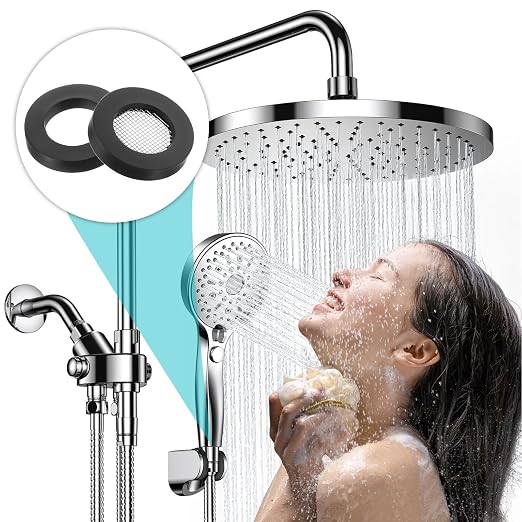 Mabor 20Pcs Shower Head Filter Gasket, 10 Rubber Washers Plumbing & 10 O-Ring - Image 4
