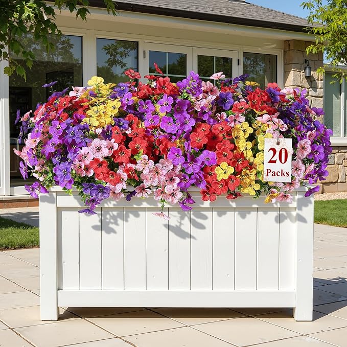 Alupssuc 20 Bundles Artificial Flowers - Image 2