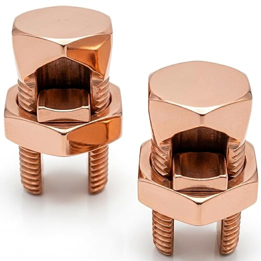 Size #8 Copper Split-Bolt Connector 8 AWG Heavy-Duty Electrical Wire Splicing by OhLectric