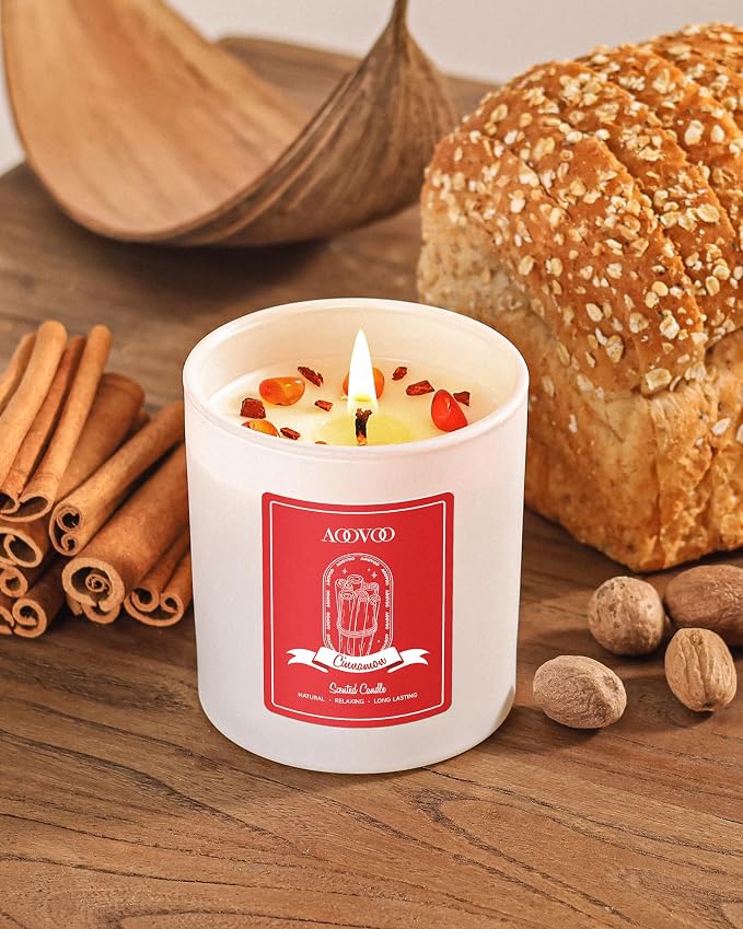 AOOVOO Apple Cinnamon Scented Candles - Image 3