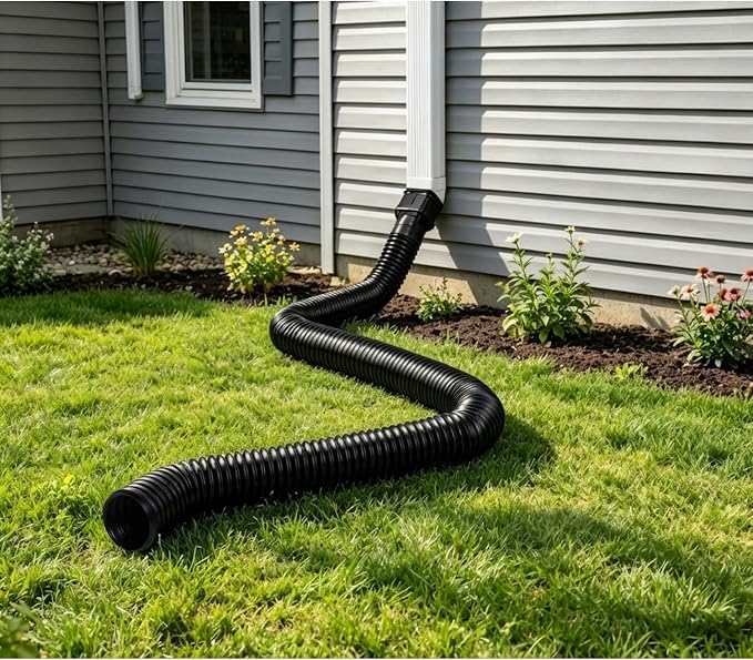 Prestantious 7ft Long Downspout Extensions Flexible Drainage Pipe, Corrugated - Image 4