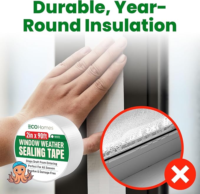 ECOHomes Window Weather Sealing Tape | Weather Stripping Tape, To Stop Drafts - Image 2