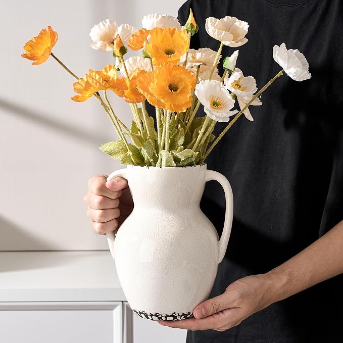 Emotionally Grounded Vase, Vaseking Large Ceramic Rustic Vase - Image 5