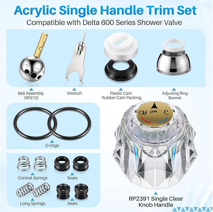 Single Handle Trim Set Compatible - Image 4