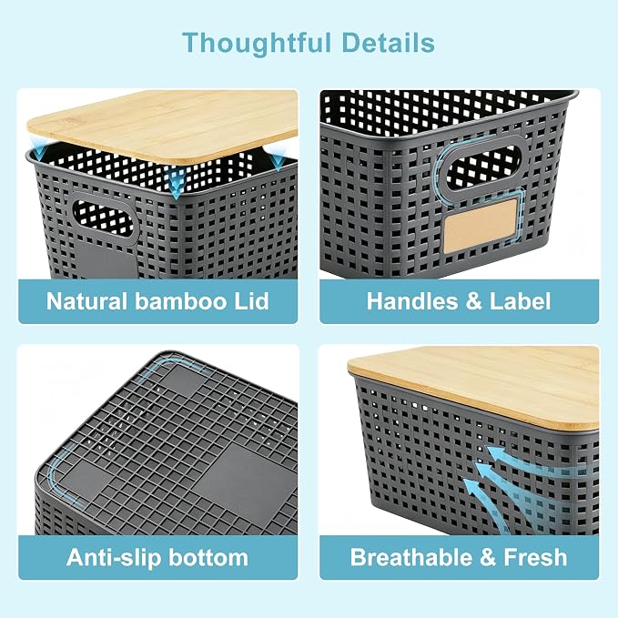 Small Plastic Storage Bins - Image 8
