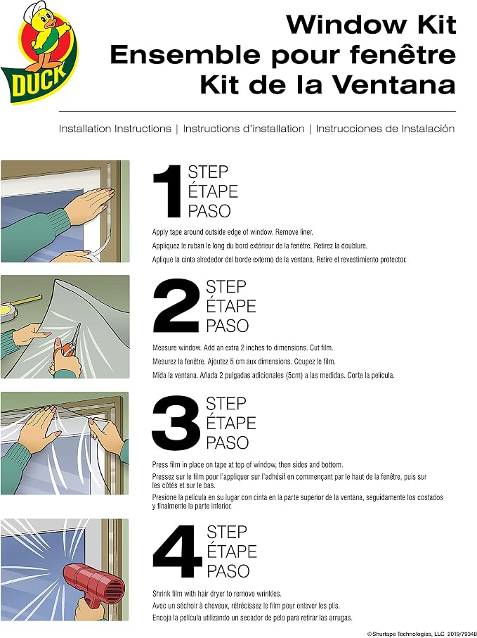 Duck 286218 Extra Large Patio Door Shrink Film Window Insulation kit, Crystal - Image 5